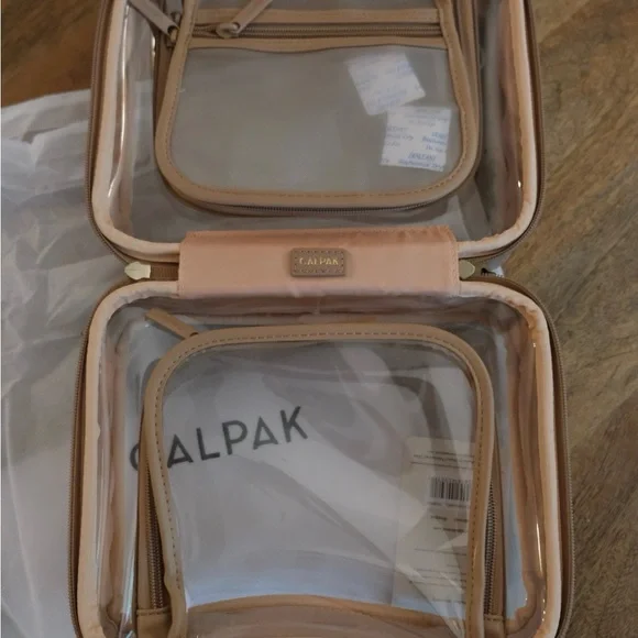 Calpak Medium Cosmetics Case in Caramel - Picture 6 of 9